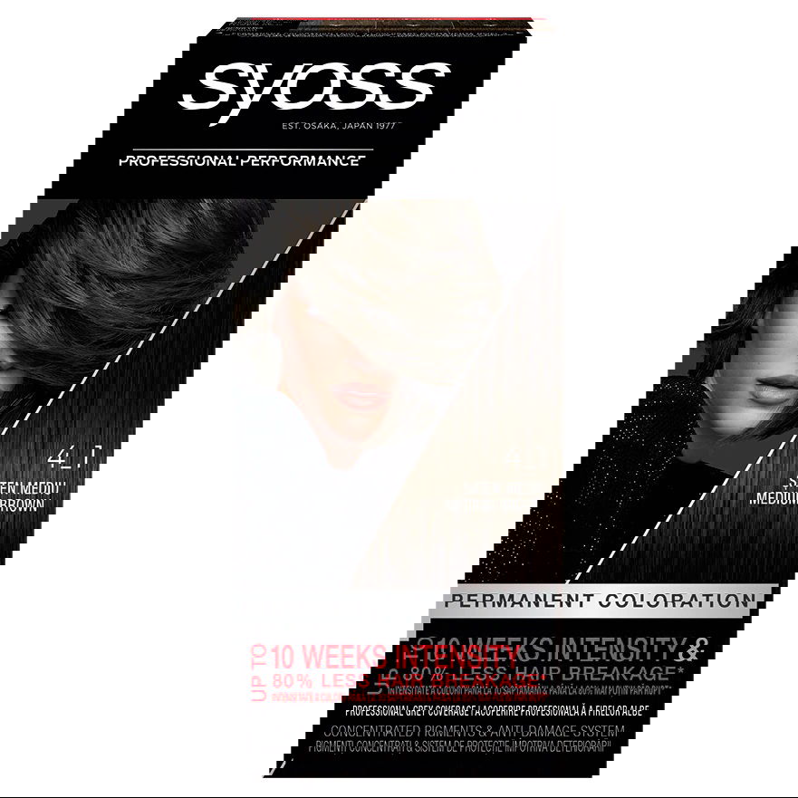 Vopsea de par permanenta 4-1 Saten Mediu, 115ml, Syoss