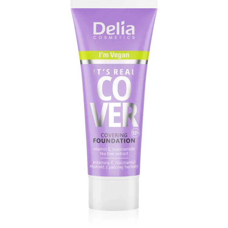 Delia Cosmetics It's Real Cover acoperire make-up culoare 201 vanille 30 ml