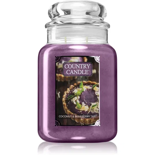 Country Candle Coconut & Blueberry Tart lumânare parfumată 680 g