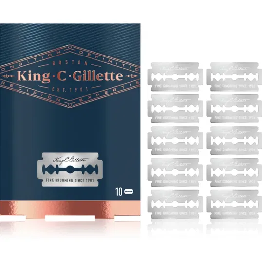 Gillette King C. Double Edge lame de rezerva 10 buc