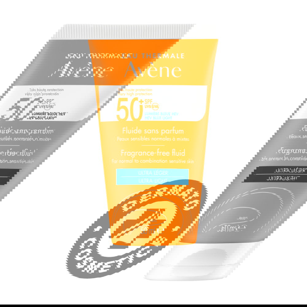 Fluid fara parfum SPF50+ Triasorb Solare, 50ml, Avene