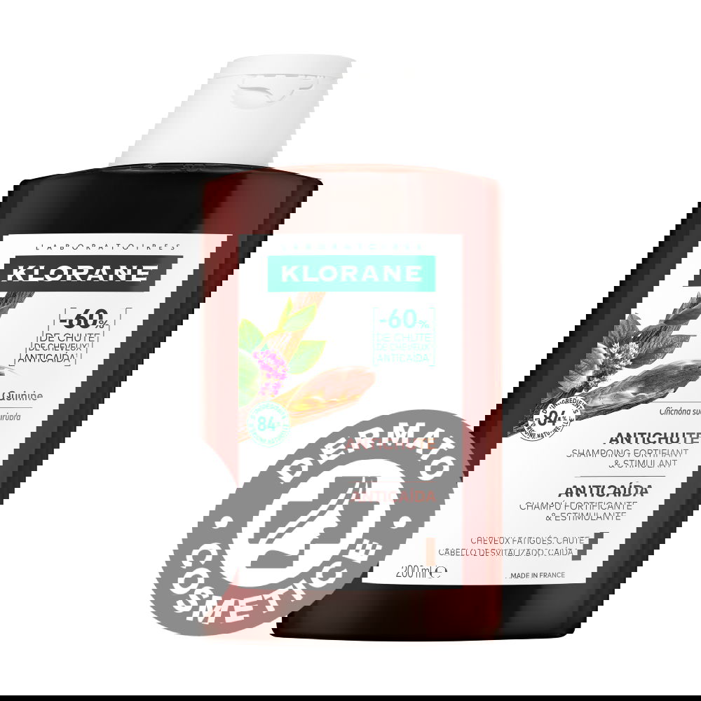 Sampon cu chinina si floare de colt Bio, 200ml, Klorane