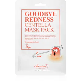 Benton Goodbye Redness Centella mască textilă calmantă pentru ten acneic 10 buc