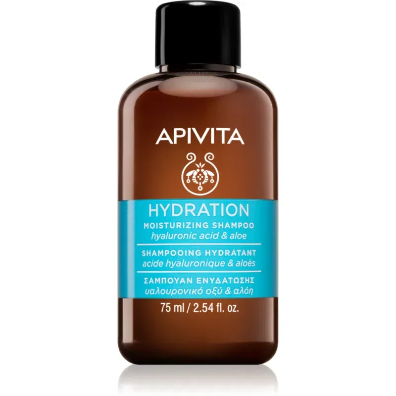 Apivita Hydration Moisturizing Shampoo sampon hidratant pentru toate tipurile de păr 75 ml