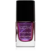 Gabriella Salvete Longlasting Enamel lac de unghii cu rezistenta indelungata cu particule stralucitoare culoare 11 Juicy Plum 11 ml