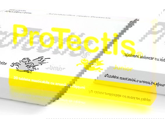 Protectis Junior cu aroma de capsuni, 20 comprimate, BioGaia