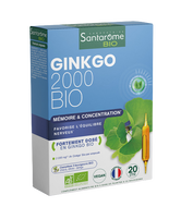 Ginkgo Bio 2000, 20 fiole x 10ml, Santarome