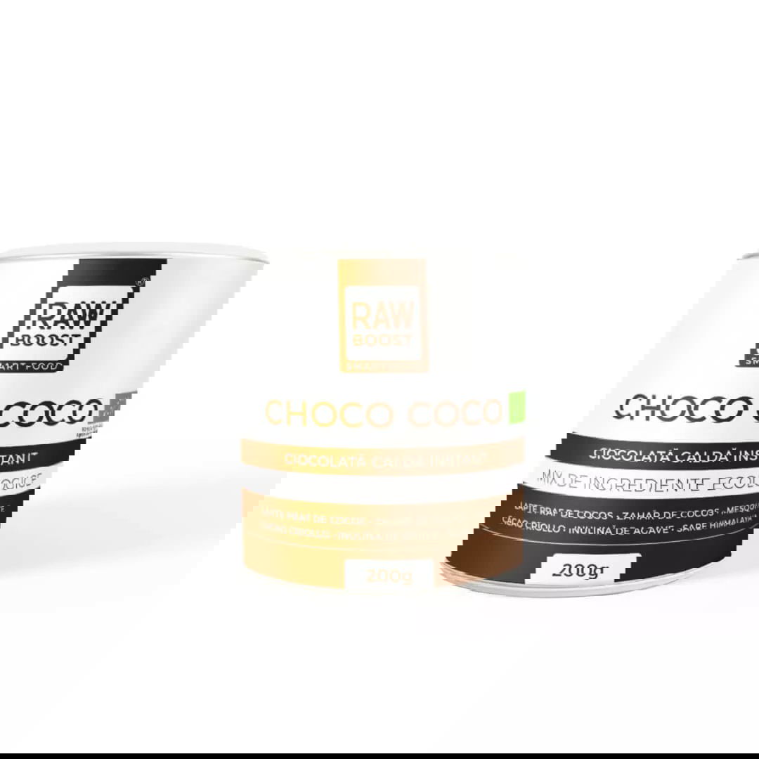 Ciocolata calda Choco Coco Bio, 200g, Rawboost