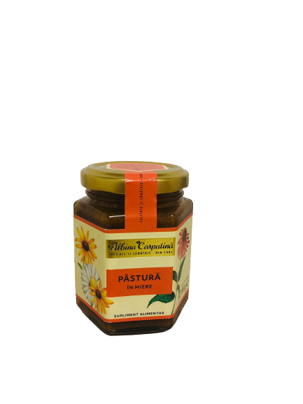 Pastura in miere Albina Carpatina, 200g, Apicola
