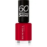 Rimmel 60 Seconds Super Shine lac de unghii culoare 313 Feisty Red 8 ml