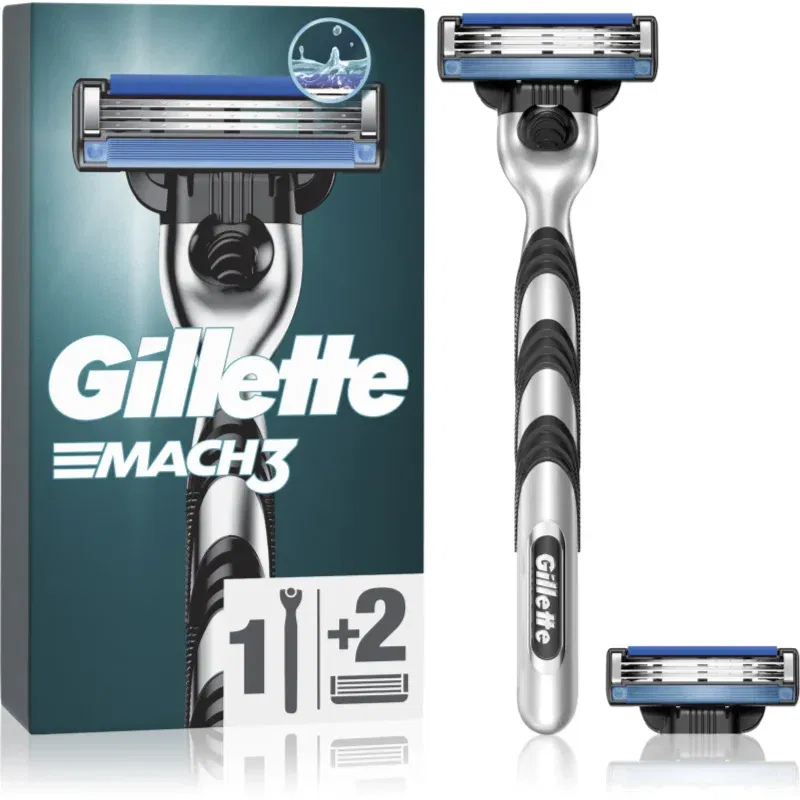 Gillette Mach3 Aparat de ras + rezervă lame 2 buc