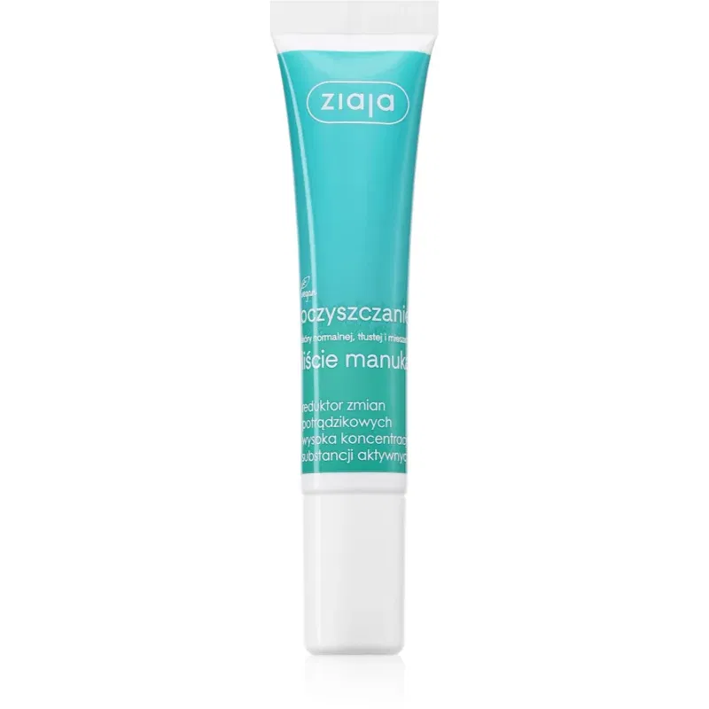 Ziaja Manuka Tree Purifying cremă de zi și de noapte, cu efect de netezire impotriva acneei 15 ml