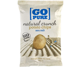 Chipsuri din cartofi cu sare coapte manual fara gluten Bio, 125g, Go Pure