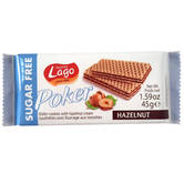 Napolitane cu crema de alune fara zahar, 45g, Lago