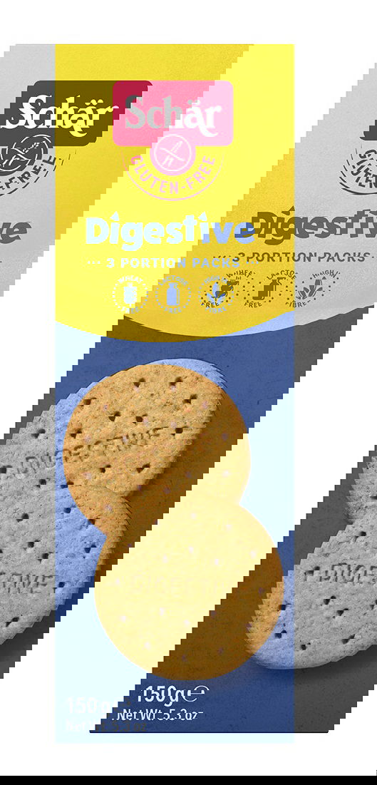 Biscuiti digestivi fara gluten, 150g, Schar