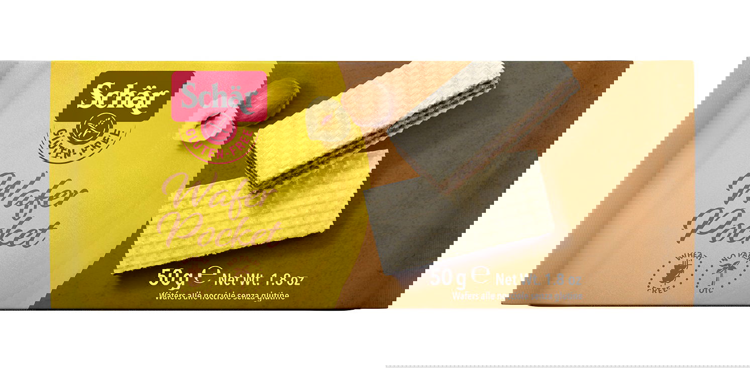 Napolitane cu alune fara gluten Wafer Pocket, 50g, Schar