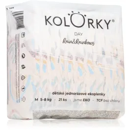 Kolorky Day Rain&Rainbow scutece ECO de unică folosință marimea M 5-8 Kg 21 buc