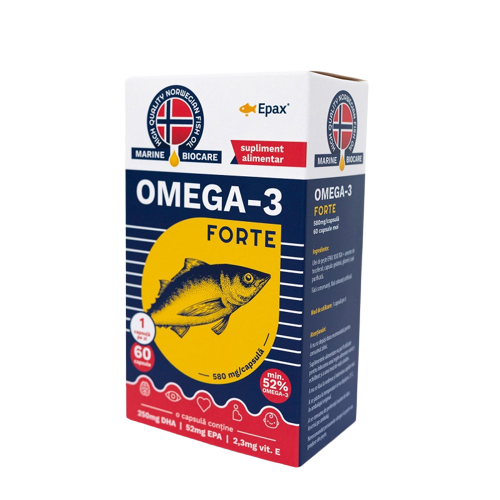Omega 3 Forte Marine Biocare, 60 capsule, Phyto Biocare