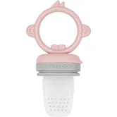 Minikoioi Feeder Teether Pinky Pink/ Powder Grey suzetă pentru alimentare Pinky Pink/Powder Grey 1 buc