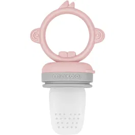 Minikoioi Feeder Teether Pinky Pink/ Powder Grey suzetă pentru alimentare Pinky Pink/Powder Grey 1 buc