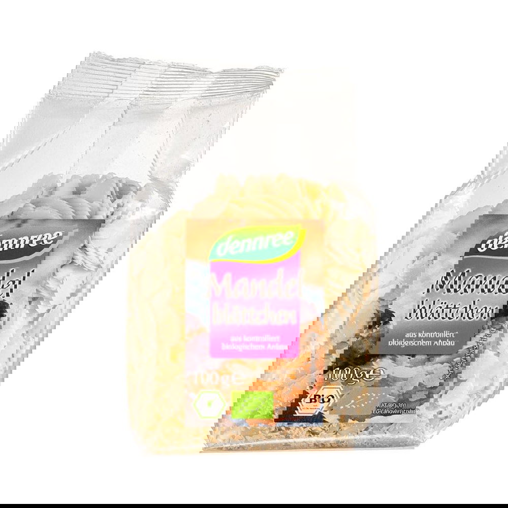Migdale decojite si feliate bio, 100g, Dennree