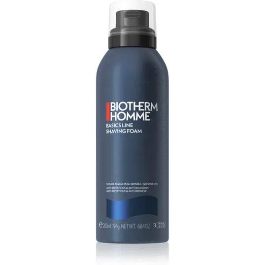 Biotherm Homme Basics Line Shaving Foam spumă pentru bărbierit pentru piele sensibilă 200 ml