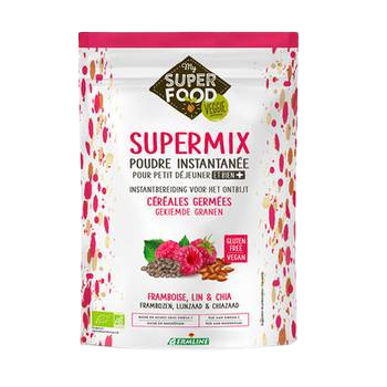 Supermix pentru mic dejun cu zmeura, in si chia bio, 350g, Germline