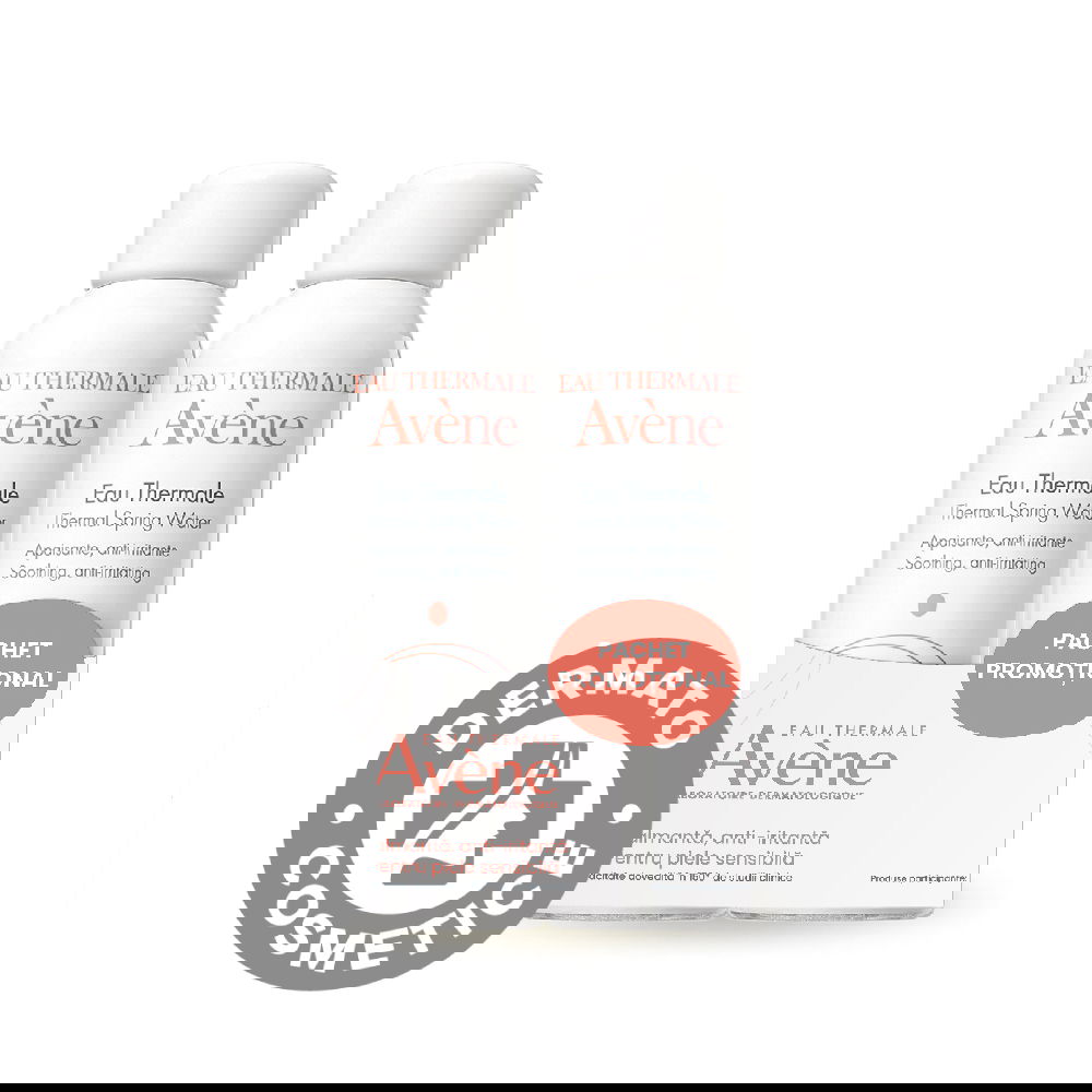 Pachet Apa termala spray, 150ml + 150ml, Avene