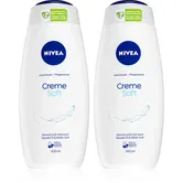 NIVEA Creme Soft gel calmant pentru dus ambalaj economic 2 x 500 ml