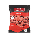 Migdale coapte cu sare de Himalaya, 50g, Sunset Nuts