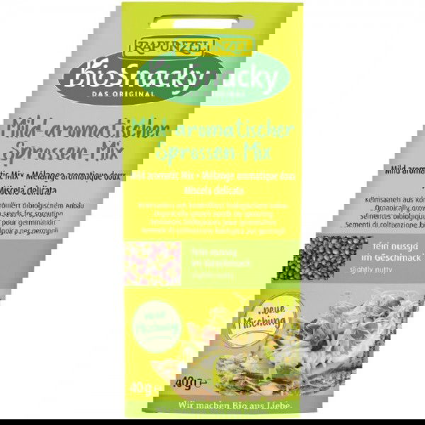 Mix de seminte aromate pentru germinat bio BioSnacky, 40g, Rapunzel