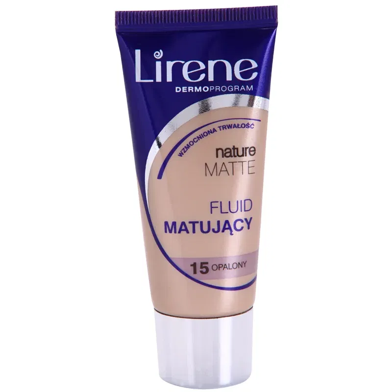 Lirene Nature Matte Make-up lichid matifiant pentru un efect de lunga durata culoare 15 Tanned 30 ml