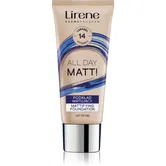 Lirene Nature Matte Make-up lichid matifiant pentru un efect de lunga durata culoare 14 Caramel 30 ml