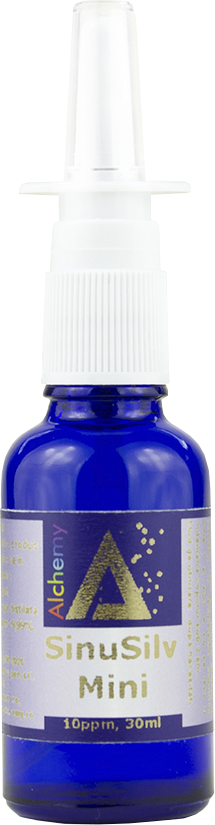Atomizor nazal cu argint coloidal SinuSilv Mini 10ppm, 30ml, Alchemy