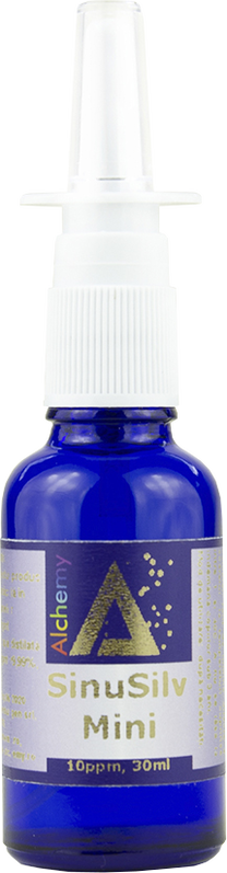 Atomizor nazal cu argint coloidal SinuSilv Mini 10ppm, 30ml, Alchemy