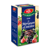 Ceai cu merisoare si coacaze, 75g, Fares