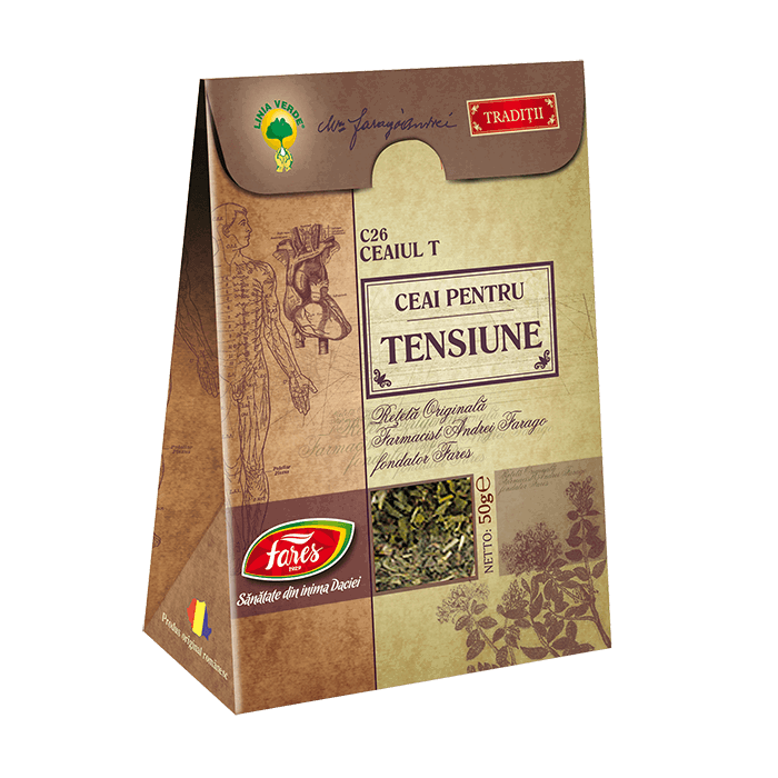 Ceai pentru tensiune C26, 50g, Fares