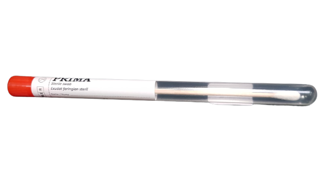 Recipient recoltare exudate faringiene in tub, 1 bucata, Delta