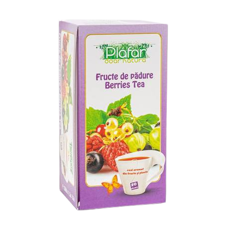 Ceai de fructe de padure, 20 plicuri, Plafar