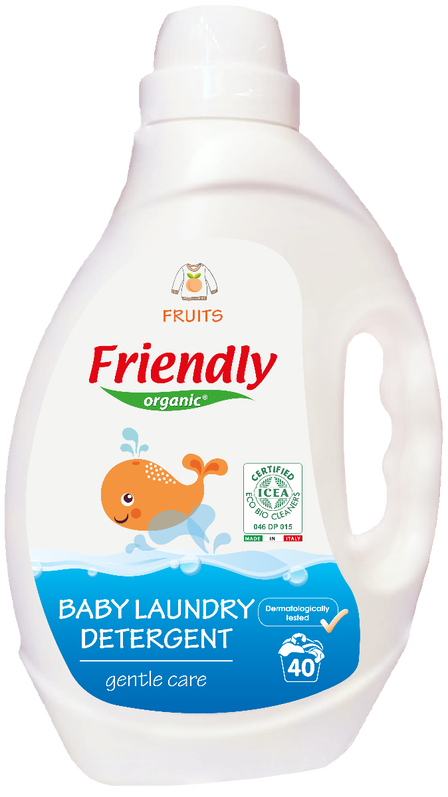 Detergent de rufe cu miros de fructe, 2000ml, Friendly Organic