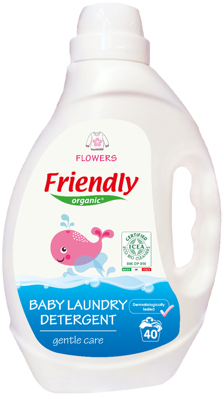 Detergent de rufe cu miros de flori, 2000ml, Friendly Organic