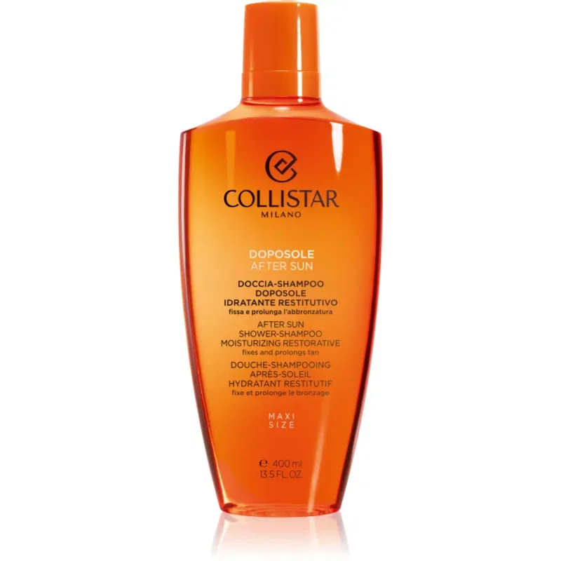 Collistar Special Perfect Tan After Shower-Shampoo Moisturizing Restorative gel de dus dupa soare pentru corp si par 400 ml