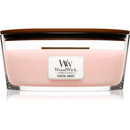 Woodwick Coastal Sunset lumânare parfumată cu fitil din lemn (hearthwick) 453 g