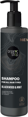 Sampon pentru barbati Blackwood & Mint, 280ml, Organic Shop