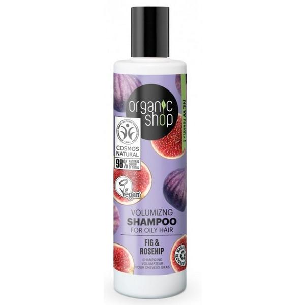 Sampon pentru par gras cu smochine si macese, 280ml, Organic Shop