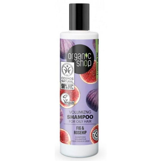 Sampon pentru par gras cu smochine si macese, 280ml, Organic Shop
