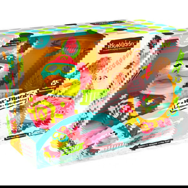 Jucarie rata pompier cu motor si 15 accesorii pentru 2-6 ani 40172, 1 bucata, Yookidoo