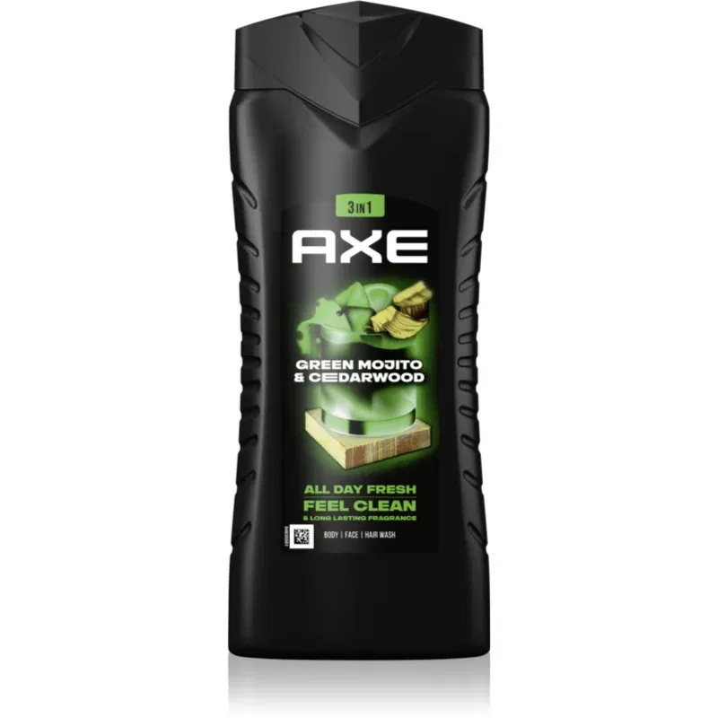 Axe Wild Green Mojito & Cedarwood Gel de duș pentru bărbați 400 ml