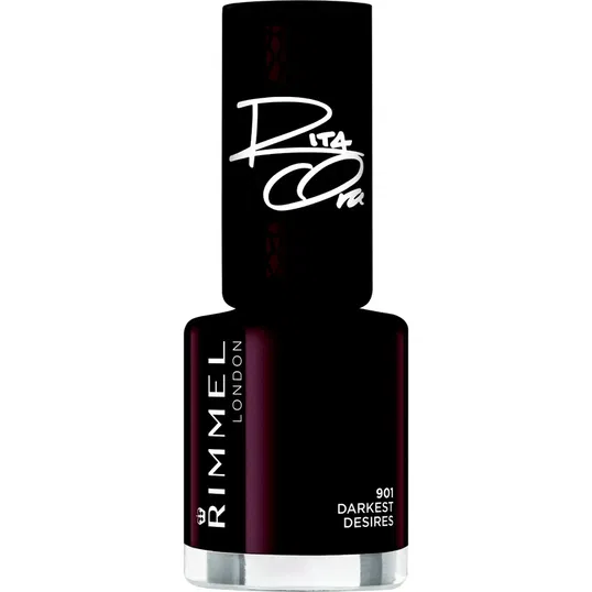 Rimmel 60 Seconds By Rita Ora lac de unghii cu uscare rapida culoare 901 Darkest Desires 8 ml