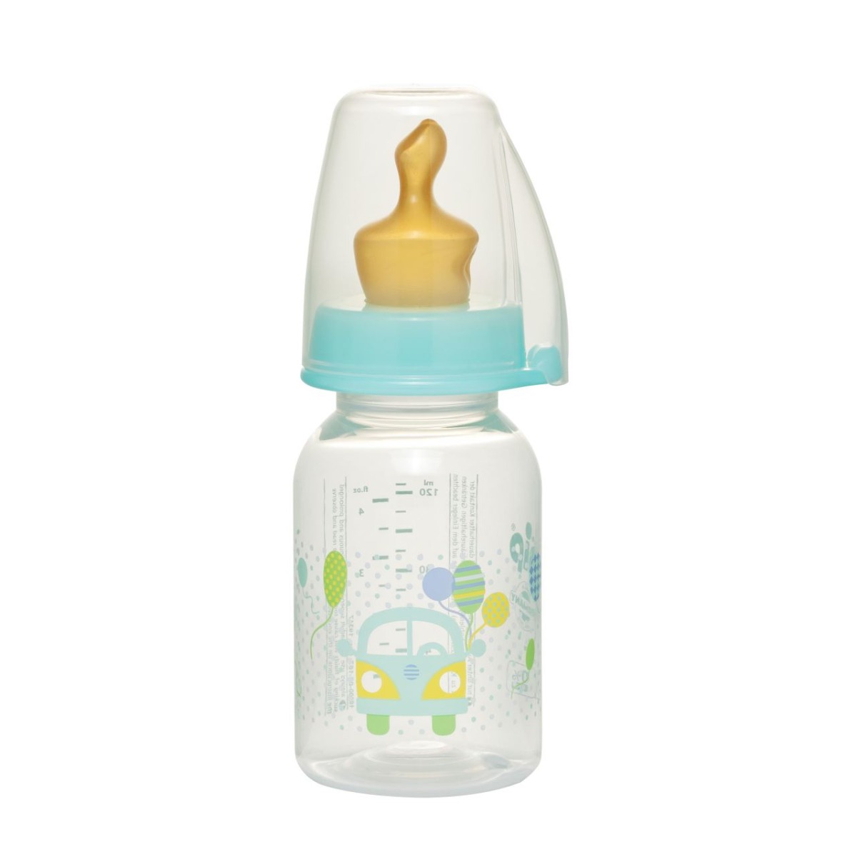 Biberon PP Family unisex cu tetina din latex ortodontica pentru ceai (S) 0-6 luni, 125ml, Nip
